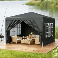 Youjia Toldo para jardín Stabil, toldo para jardín, protección para techos exteriores, ideal para patios, bodas, servicios de catering y eventos (solo compatible con toldos)