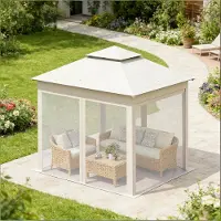 Youjia Tiendas de campaña, pérgolas para exteriores, pérgolas portátiles para patios (solo con pérgola)
