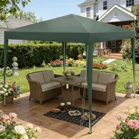 Youjia Gazebo portátil, toldo pop-up, toldo para fiestas con bolsa de transporte, para uso en exteriores (solo con el toldo)