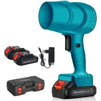 StarTech.com Soplador turbo a batería - Modelo X50 - 21 V - 36.000 RPM - 120 km/h - Control de velocidad variable - 2 baterías - Color azul