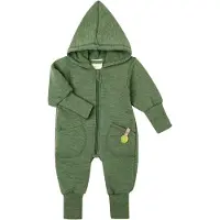 Engel - Baby Kapuzenoverall - Mono size 86/92, oliva