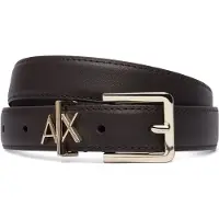 Armani Exchange para mujer. 9411824R759U6032 Cinturón Tongue de piel verde (80cm), Casual, outlet 2026.