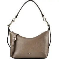 Furla Tonie Bolso para hombre Piel natural 22 cm gris