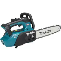 Makita Sierra de cadena inalámbrica , 40V, velocidad máxima de 24 m/s, longitud de espada de 25 cm
