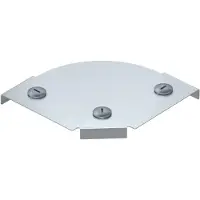 OBO Tapa para conducto Bettermann, ángulo de 90 grados, modelo B 100mm, DFBM 90 100 FS (7138500)