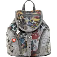 Desigual , Mochila Denim Mini Mickey, Negro, U