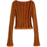 Desigual , Jersey Canalé pelo, Mujer, MarróN, S