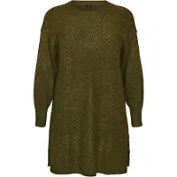 Zizzi Vestido de punto 'ZIGGI' oliva