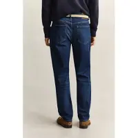 Gant para hombre. 1000011 Jaans Regular Fit Azul (31/32), Algodón, Denim, Clásico, outlet 2026.