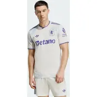 Adidas adidascamiseta tercera equipación Aston Villa FC 25/26 Oficial L Off White / Energy Ink Hombre