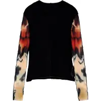 Desigual , Camiseta Manga Larga Estampada, Mujer, Negro, XL