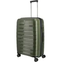 Travelite Air Base 4 ruedas Trolley 67 cm Con asa expansible verde oliva