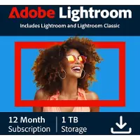 Adobe Lightroom CC - 1 TB de Almacenamiento en la Nube 1 Usuario - 1 Año - (Windows / Mac) - EN / NL / FR / DE