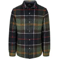 Barbour Chaqueta de entretiempo 'Woodlane' azul oscuro / marrón / oliva / verde oscuro