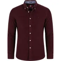 Superdry para hombre. M4011044A Camisa Classic Needle burdeos (XXL), Casual, Algodón, Clásico, Manga larga, outlet 2026.