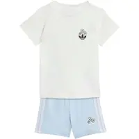 Adidas Originals adidasCONJUNTO DE CAMISETA Y PANTALÓN CORTO DISNEY 104 White / Multi / Crystal Sky Niño