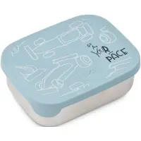 Liewood - Kid's Arthur Printed Lunchbox - Conservación de alimentos size 5,5 x 13 x 17 cm, gris