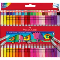 Faber Castell Juego De 40 Rotuladores De Doble Punta