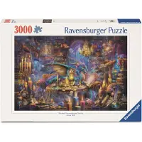 Ravensburger Rompecabezas De La Biblioteca Del Dragón 3000 Piezas