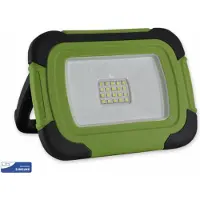 V-TAC VT-11-R, foco LED recargable de 10W, multifunción, con chip Samsung, luz blanca fría de 6400K, cuerpo de plástico, IP44 - SKU 502