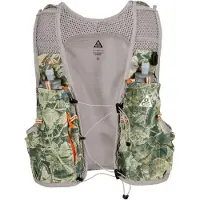 Nike ACG - Mochilas y cinturones trail/running - Vest 5L Printed Green/Orange/White - Talla S - Verde