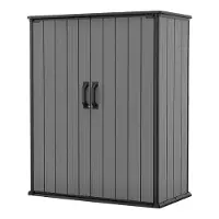 Keter Caja de almacenamiento para jardín Premier High Store, color gris