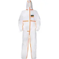 Uvex 9837510: Mono de protección desechable , modelo 4B, blanco/naranja, talla M
