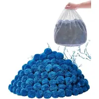 Vevor VEVOR: Bolas filtrantes de arena, 1,83 kg. Reemplazo para arena de piscinas, reutilizables, de poliéster azul, aptas para piscinas y piscinas hinchables