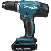 Makita Taladro atornillador a batería DDF 453 SYX5 de 18 V y 42 Nm + 1 batería de 1,5 Ah + cargador