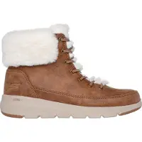 SKECHERS Botines con cordones 'Glacial Ultra' marrón / blanco