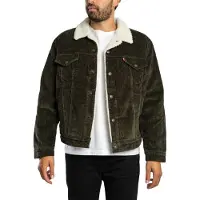 Levi's para hombre. 16365-0355 Chaqueta Type 3 Sherpa Trucker negro (L), Casual, Algodón, outlet 2026.