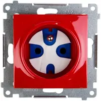 Kontakt-Simon Contactos Simon DGD1.01/22, color rojo, plástico, IP20, 250 V, 75 mm, 38 mm
