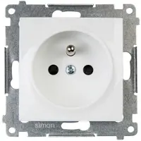 Kontakt-Simon Contactador Simon DGZ1CZ.01/11, color blanco, plástico, IP20, 250 V, 75 mm, 40 mm
