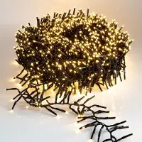 Spetebo Guirnalda de luces cálidas en color blanco - 22 metros / 3000 LEDs - Iluminación decorativa para árboles, con controlador y chip de memoria - apta para interiores y exteriores