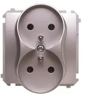 Kontakt-Simon Contacte: Simon BMGZ2MZ.01/43, Plata, Plástico, IP20, 250 V, 75 mm, 45 mm