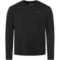 Vaude - Essential Wool L/S T-Shirt - Camiseta de merino size XL, negro