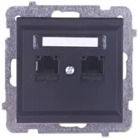 Ospel GPK-2R/K/m/33, Negro, IP20, 71 mm, 33 mm, 71 mm, 66 g