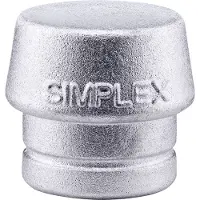 HALDER Boquilla De Reemplazo De Metal Suave Simplex Plata 50 Mm