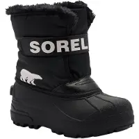Sorel - Apreski - Little Kids Snow Commander Black Sea Salt - Talla Infantil 31 - Negro