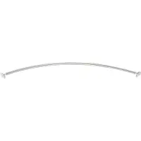 Wenko - Barra telescópica para cortina de ducha, para bañera, cromo, 110-200 cm