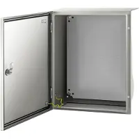 Vevor Caja de acero NEMA, 20 x 16 x 8 pulgadas, caja de acero NEMA 4X, IP66, resistente al agua y al polvo, caja de conexiones eléctricas para uso en interiores y exteriores, con placa de montaje