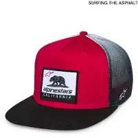 Alpinestars Gorra Cali Gradient Trucker Red Black White, Talla: One Size