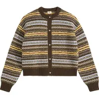 Levi's Cárdigan 'CHARLOTTE' azul claro / chocolate / amarillo / rosa