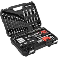 YATO Juego de llaves de vaso de 92 piezas, 1/4" / 3/8"