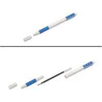 Euromic Cuaderno con Cierre y Bolígrafo de Gel (Azul)