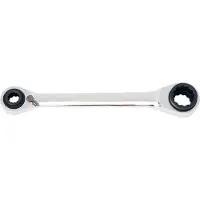 YATO Llave de vaso con trinquete, de doble extremo, con medidas de 10, 13, 17 y 19 mm