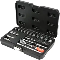 YATO Juego de llaves de vaso de 1/4", 20 piezas.