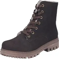 Rieker Botines con cordones marrón oscuro