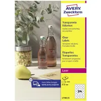 Avery-Zweckform Zweckform L7780-25 Etiquetas transparentes de 40 mm (600 etiquetas)
