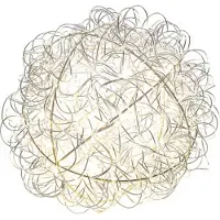 Konstsmide Guirnalda LED , con 40 diodos de luz blanca cálida, 4,5V, para uso interior, cable transparente - 3513-303